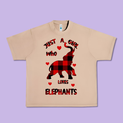 Just A Girl Who Loves Elephants - Elephant Urban Heavy Tee Designed By Bettercallsaul