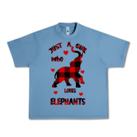 Pebble Blue Just a girl who loves Elephants - Elephant Urban Heavy Tee - Bettercallsaul