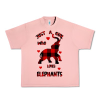 Salmon Just a girl who loves Elephants - Elephant Urban Heavy Tee - Bettercallsaul
