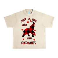 Sandshell Just a girl who loves Elephants - Elephant Urban Heavy Tee - Bettercallsaul