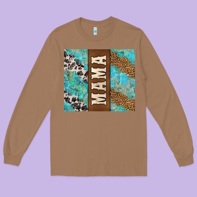 Western Mama Long Sleeve Tee Designed By Jasminsmagicworld
