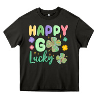 Asphalt happy go lucky Heavy Core Tee - MaliasSmallBusiness