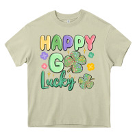 Mossy happy go lucky Heavy Core Tee - MaliasSmallBusiness