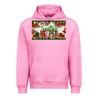 Fuchsia Pink Christmas Santa's Helper Urban Hoodie - Artiststas