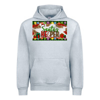 Heather Grey Christmas Santa's Helper Urban Hoodie - Artiststas
