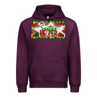 Mauve Wine Christmas Santa's Helper Urban Hoodie - Artiststas