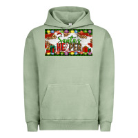 Pigment Oil Green Christmas Santa's Helper Urban Hoodie - Artiststas