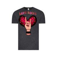 Vintage Black Love Rocks Vintage Tee - Bettercallsaul