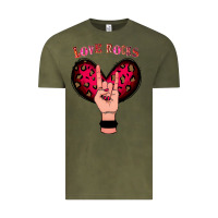 Vintage Olive Love Rocks Vintage Tee - Bettercallsaul
