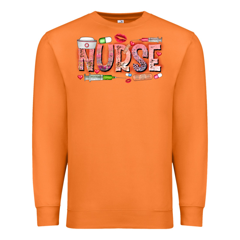 Nurse Valentine Premium Sweatshirt by CowhideDigitalArt | Teevron
