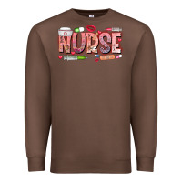 Chestnut Nurse Valentine Premium Sweatshirt - CowhideDigitalArt