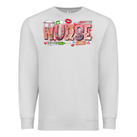 Dove Grey Nurse Valentine Premium Sweatshirt - CowhideDigitalArt