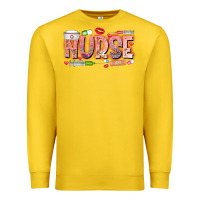 Lemon Nurse Valentine Premium Sweatshirt - CowhideDigitalArt