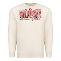 Sandshell Nurse Valentine Premium Sweatshirt - CowhideDigitalArt