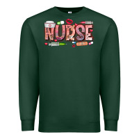 Sports Green Nurse Valentine Premium Sweatshirt - CowhideDigitalArt