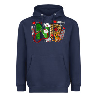 Navy christmas nr nurse practitioner nurse Heavyweight Hoodie - LillyAllenDesigns