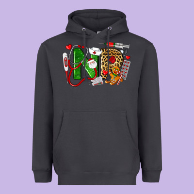 Christmas Nr Nurse Practitioner Nurse Heavyweight Hoodie Designed By Lillyallendesigns