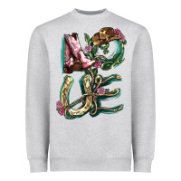 Heather Grey Love boots horseshoe Heavyweight Sweatshirt - HowdyJamesFarm