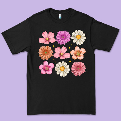 Flowers Premium Tee Designed By Maliassmallbusiness