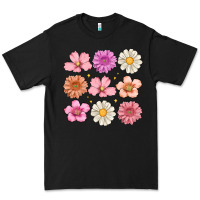 Black flowers Premium Tee - MaliasSmallBusiness