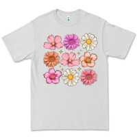 Dove Grey flowers Premium Tee - MaliasSmallBusiness