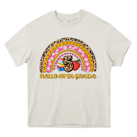 Cream back to school rainbow hello fifth grade Heavy Core Tee - AdoDesignShop