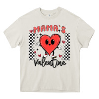Cream mama's valentine Heavy Core Tee - MaliasSmallBusiness