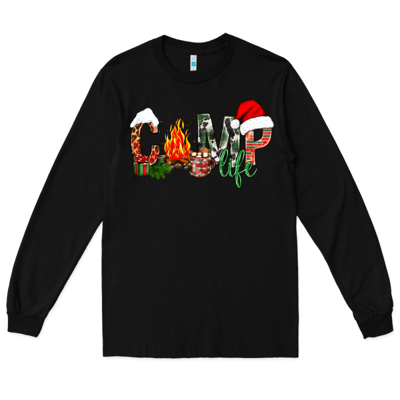 Christmas Camp Long Sleeve Tee by NancyCooperArtShop | Teevron