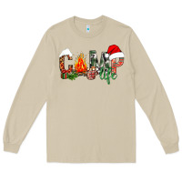 Mushroom Christmas camp Long Sleeve Tee - NancyCooperArtShop