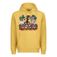 Antique Gold Oh my stars farm animals Premium Hoodie - FaDigitalArtStudio