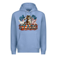 Colony Blue Oh my stars farm animals Premium Hoodie - FaDigitalArtStudio