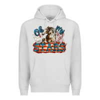 Dove Grey Oh my stars farm animals Premium Hoodie - FaDigitalArtStudio