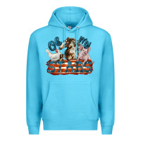 Oh My Stars Farm Animals Premium Hoodie | Teevron