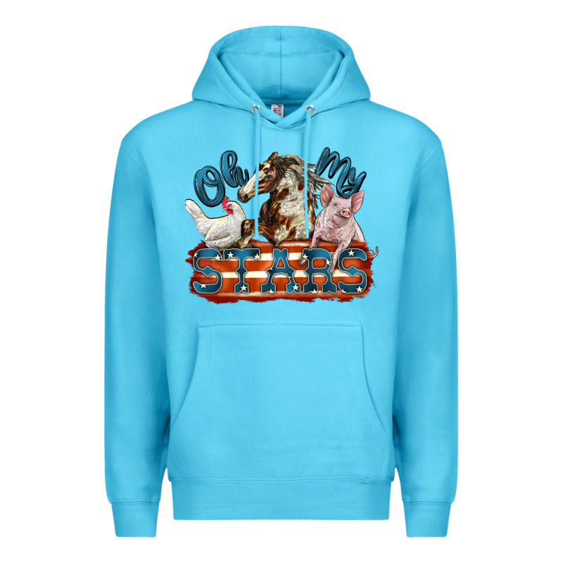 Oh My Stars Farm Animals Premium Hoodie by FaDigitalArtStudio | Teevron