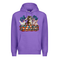 Purple Oh my stars farm animals Premium Hoodie - FaDigitalArtStudio