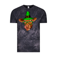 Cloud Black St Patricks Day Cow Vintage Tee - Bettercallsaul