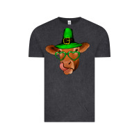 Vintage Black St Patricks Day Cow Vintage Tee - Bettercallsaul