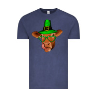 Vintage Denim St Patricks Day Cow Vintage Tee - Bettercallsaul