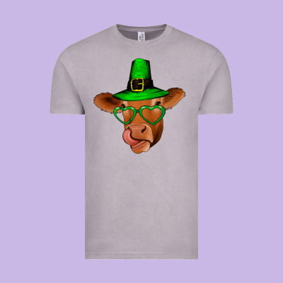 St Patricks Day Cow Vintage Tee Designed By Bettercallsaul