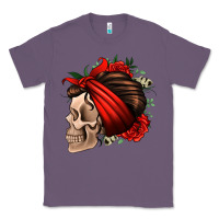 Lavender bandana and roses skull Classic Tee - Jasminsmagicworld