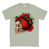 Matcha bandana and roses skull Classic Tee - Jasminsmagicworld