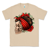 Mushroom bandana and roses skull Classic Tee - Jasminsmagicworld