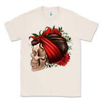 Natural bandana and roses skull Classic Tee - Jasminsmagicworld