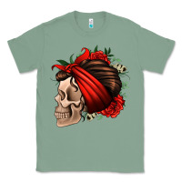 Sage bandana and roses skull Classic Tee - Jasminsmagicworld
