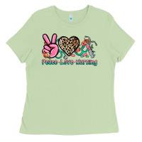 Matcha peace love nursing Ladies Tee - NancyCooperArtShop