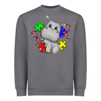 Storm autism hippopotamus Heavyweight Sweatshirt - CowGirlArtShop