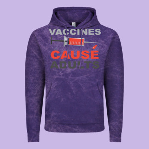 Vaccines Cause Adults Vintage Hoodie Designed By Bettercallsaul