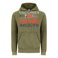 Vintage Olive Vaccines Cause Adults Vintage Hoodie - Bettercallsaul