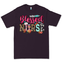 Plum blessed nurse Premium Tee - NancyCooperArtShop