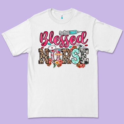 Blessed Nurse Premium Tee Designed By Nancycooperartshop